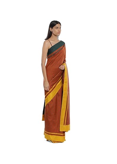 Satya Paul Women's Woven Silk Saree With Blouse Piece (8907544802744_Red) - Image 3
