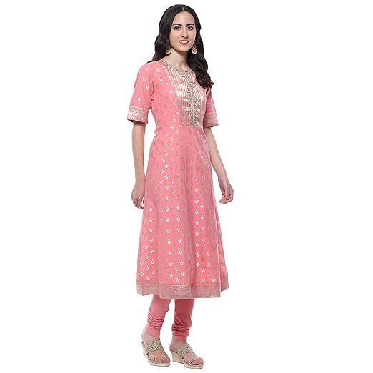 BIBA Women Poly Cotton Straight Suit Set - Image 4